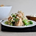 Shrimp and Chicken with Broccoli and Snow Peas